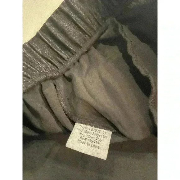 Johnny Was Women’s Pants 3X Black Shimmer Crinkle High Rise Wide Leg NWT $295 - Picture 5 of 11